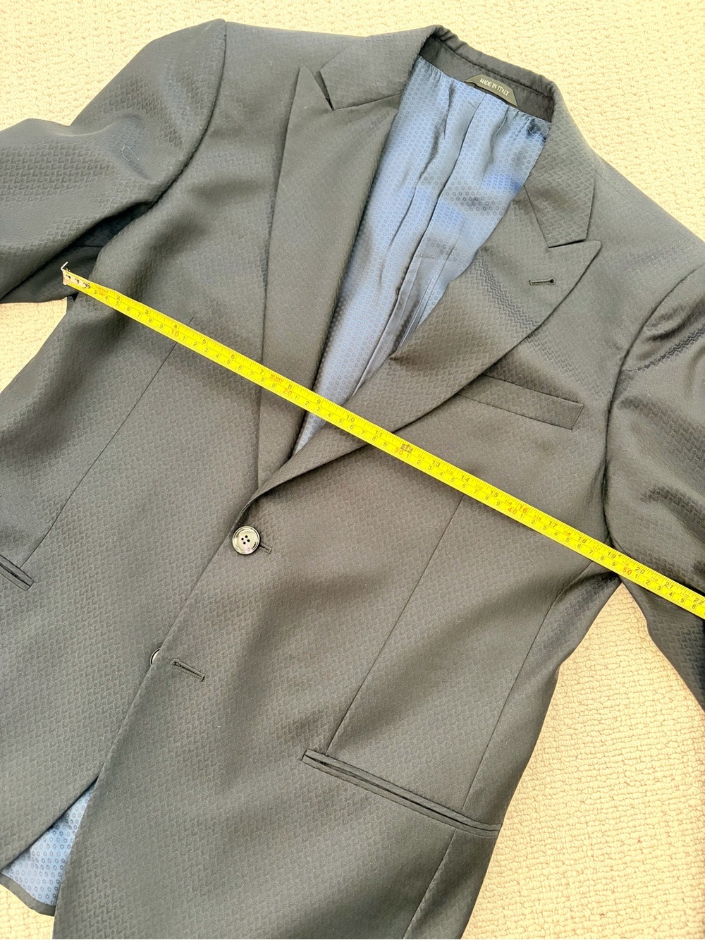 Giorgio Armani Navy Blue SoHo Line Suit 44R - Picture 13 of 15